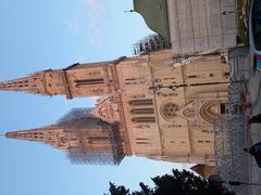 Cathedral of Zagreb in winter with clear sky
