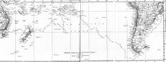 1893 chart of H.M.S. Endeavour voyage route