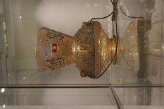 Antique Lamp of Aqbugha from 1340 displayed at Albert and Victoria Museum