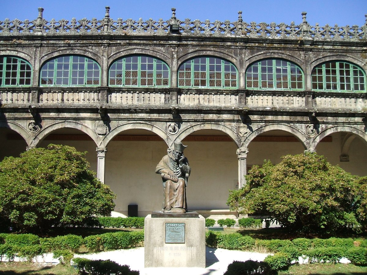 Library Of The University Of Santiago De Compostela exterior in Santiago De Compostela Spain