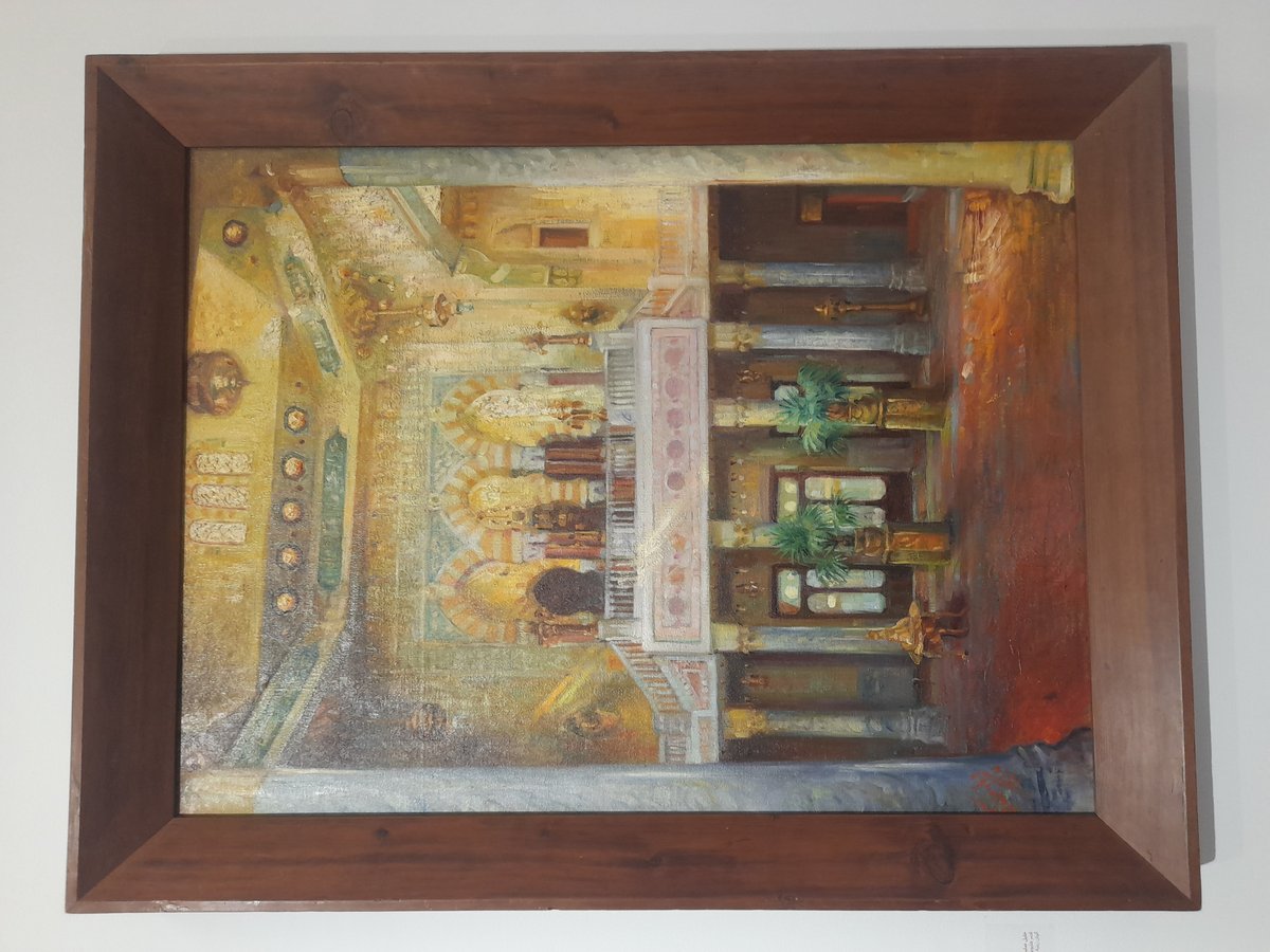 Heliopolis Palace in Cairo architectural painting by Khalil Saleeby