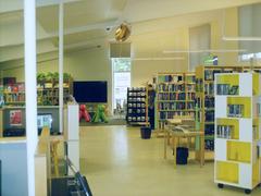 Interior view of Malminkartano Library in Malminkartano Multipurpose House