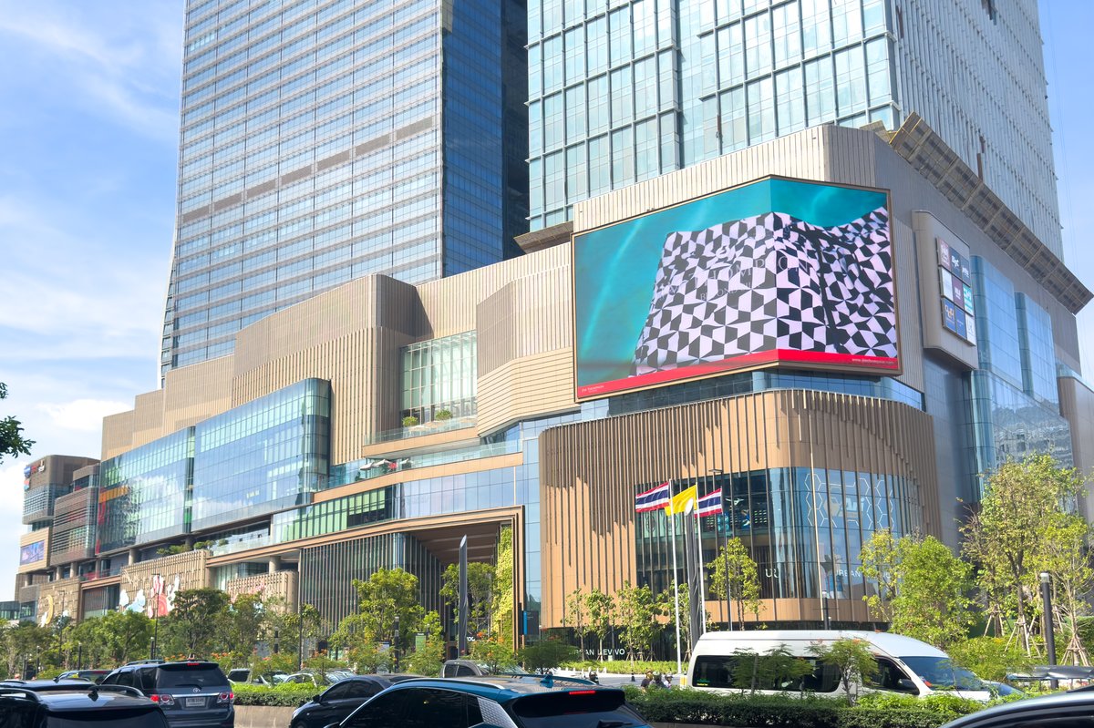 Front view of the Parade at One Bangkok mall from Rama IV road