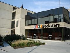 University of Toronto Scarborough Bookstore interior with shelves of books and signage