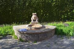 Froschbrunnen fountain in Frankfurt-Zeilsheim area
