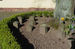 Historical boundary stones in Frankfurt-Zeilsheim