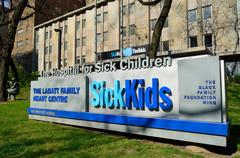 Toronto SickKids Hospital building exterior with modern architecture