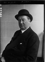 Portrait of M. E. Bugatti in 1932 black and white photograph