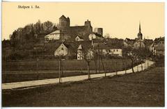 View of Stolpen town with historic buildings and scenic landscape