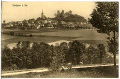 Panoramic view of Stolpen with historic buildings and landscape