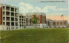 Henry Ford Hospital building in Detroit circa 1920