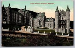 Royal Victoria Hospital Montreal 1921 postcard historic building