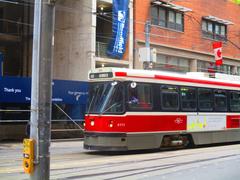 Queen streetcar near St. Mike's in Toronto on October 29, 2016