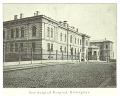 Early 20th century black and white photograph of Helsinki New Surgical Hospital