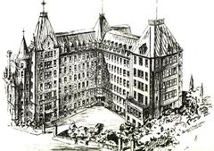 1930 enlargement of Hôtel-Dieu de Québec building