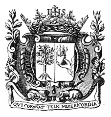 Coat of arms of the Augustines from 1666 frontispiece