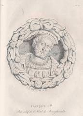 Bas-relief sculpture of François Ier at Hôtel du Bourgtheroulde