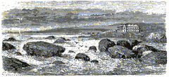 Villa Eugénie in Biarritz historical illustration from 1867