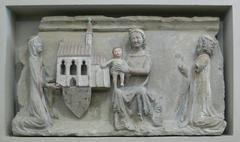 Relief of benefactors from the demolished St Laurence Chapel in Munich Castle's Alter Hof