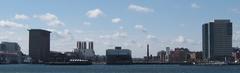 Contemporary art museum ICA at Boston Harbor on a sunny day