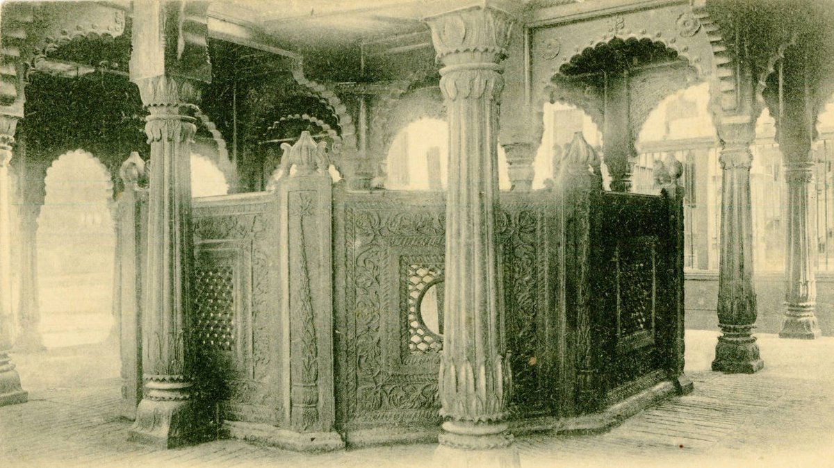 Rear view of Gyan Vapi Well with colonnaded shade in Varanasi