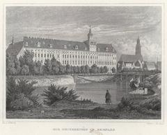 Historic view of the University in Breslau
