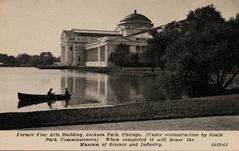 Former Fine Arts Building under reconstruction at Jackson Park Chicago