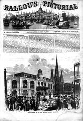 New Orleans Vigilance Committee 1858 historic illustration from Ballou's Pictorial