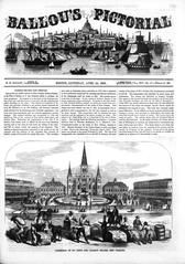 Historic illustration of Jackson Square in New Orleans from 1858