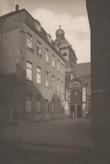 View of St. Georg Church and surrounding buildings in Cologne