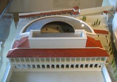 Model of the Roman odeion at Lugdunum Lyon Musée gallo-romain de Fourvière France