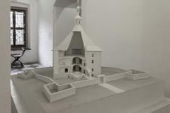 Modern scale model of Letohrádek Hvězda, Renaissance villa in Prague built 1556-1560