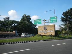 View of Barangays of Quezon City including San Vicente and Old Capitol Site with City Mall near PhilCoa footbridge and U.P. Village in Diliman, Quezon City District 4