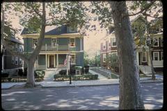 Front view of John F. Kennedy National Historic Site, birthplace and boyhood home of the 35th U.S. President
