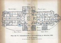 Seating plan of Glaspalast Munich in 1892