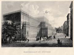 Historic Glaspalast in Munich with glass and iron architecture