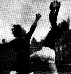 Melbourne University vs UTAS Australian rules football match 1954