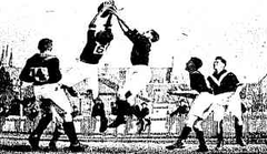 Melbourne vs Adelaide intervarsity football match 1923