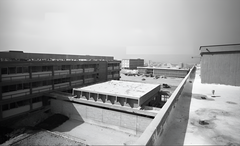 Tel Aviv university construction site with cranes and modern buildings