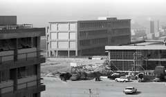 Aerial view of the construction site of the Tel Aviv University complex in Israel