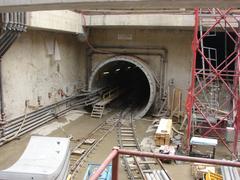 Budapest M4 metro Kelenföld railway station construction site