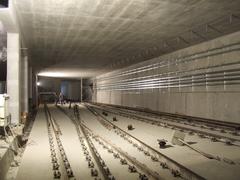 Budapest M4 metro Kelenföld railway station construction site