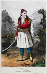 Portrait of Theodore Colocotroni, Commander in Chief of the Troops in the Morea, Greek Revolution 1830