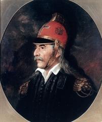 Portrait of Theodore Kolokotronis, Greek general, 1853 oil painting on canvas
