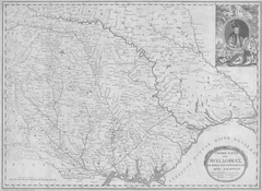General map of Moldavia by Rigas Velestinlis in 1797
