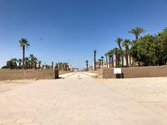 Luxor Temple with Avenue of the Sphinxes in Luxor, Egypt