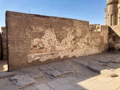 Luxor Temple ancient ruins with Coptic church remnants in Luxor Egypt