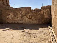Remnants of the Coptic Church within Luxor Temple in Luxor, Egypt