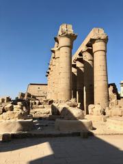 Luxor Temple colonnade in Luxor Egypt