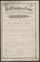 Diploma from the University of Halle-Wittenberg with German text and ornate border